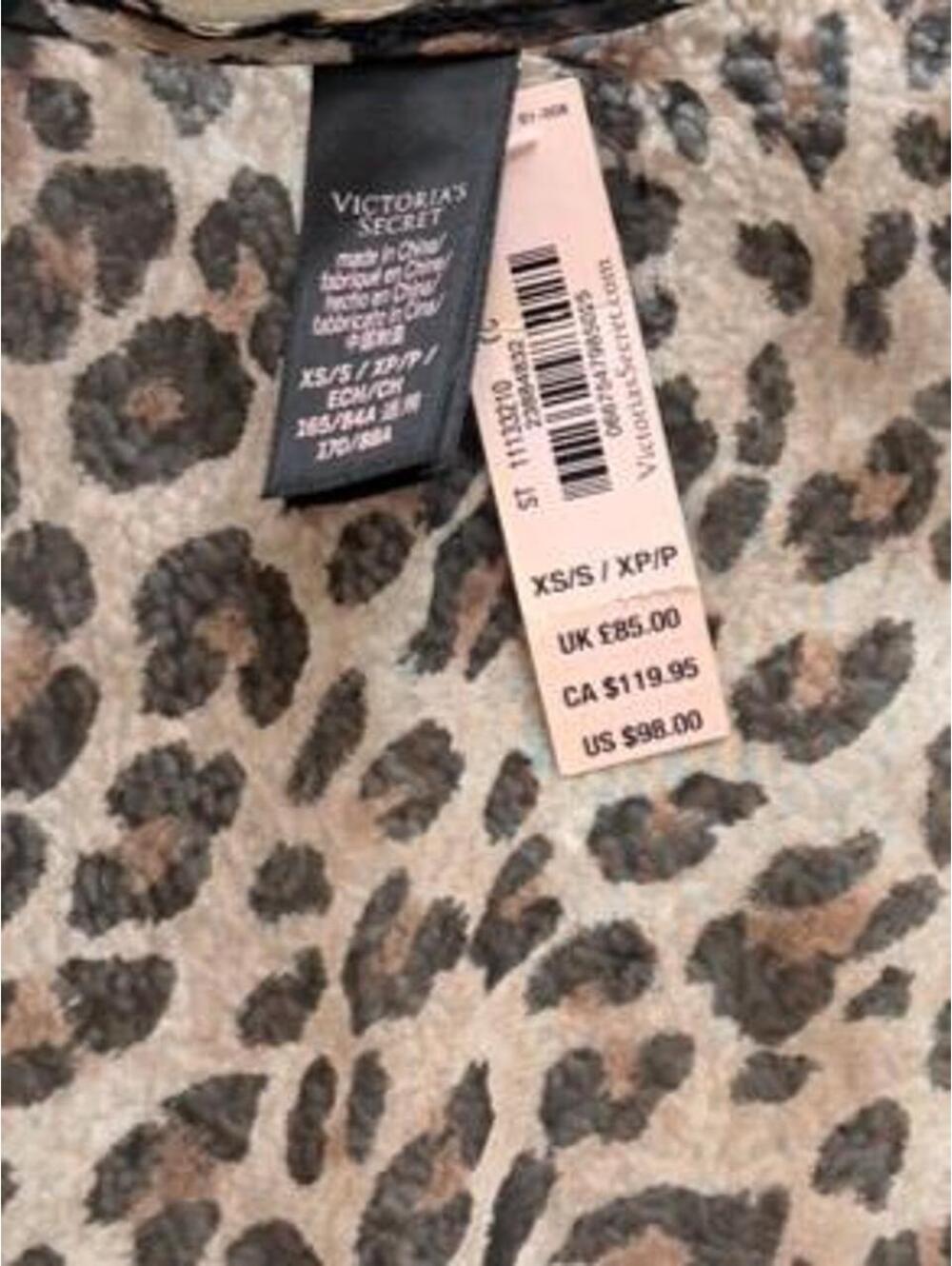 Victoria’s Secret Leopard Print Sheer Duster Robe | Women’s XS/S - Picture 2 of 3